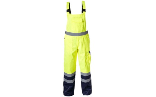 Spodnie ostrzegawcze robocze letnie typu ogrodniczki Lahti Pro L4110501