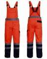 Spodnie ostrzegawcze robocze letnie typu ogrodniczki Lahti Pro L41104