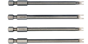 Bity długie Yato 1/4" 100mm typ Spanner, widełki serwisowe kpl. 4 sztuk