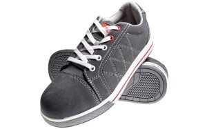 Półbuty robocze ochronne Lahti Pro kat. SB FO SRA buty skórzane zamszowe rozmiar 45 szaro-czerwone L3040745