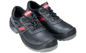 Półbuty robocze ochronne Lahti Pro kat.  S3 SRA buty rozmiar 43  LPPOMC43 skóra czarno-czerwone