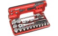  Klucze nasadowe Facom z grzechotką 1/2" nasadki 12-kątne Facom 8-32mm 21 cz. SL.DBOX501