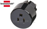 Adapter podróżny USA, Japonia => z uziemieniem Brennenstuhl