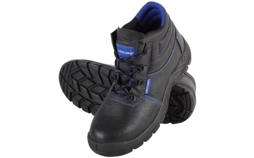 Trzewiki robocze ochronne Lahti Pro kat. SB FO SRA buty skórzane czarno-niebieskie L30116