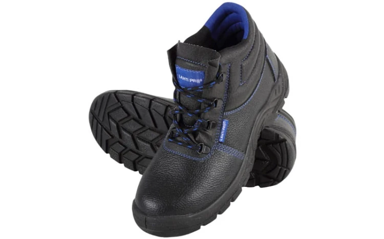 Trzewiki robocze ochronne Lahti Pro kat. SB FO SRA buty skórzane czarno-niebieskie L30116