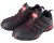 Półbuty robocze ochronne Lahti Pro kat. SB SRA buty skórzane OXFORD czarno-czerwone L30402