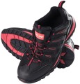 Półbuty robocze ochronne Lahti Pro kat. SB SRA buty skórzane OXFORD czarno-czerwone L30402
