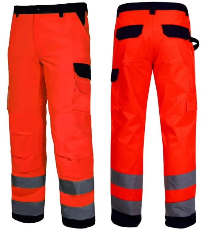 Spodnie ostrzegawcze robocze PREMIUM Lahti Pro  L41005 pomarańczowe