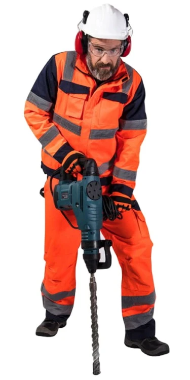 Spodnie ostrzegawcze robocze PREMIUM Lahti Pro  L41005 pomarańczowe