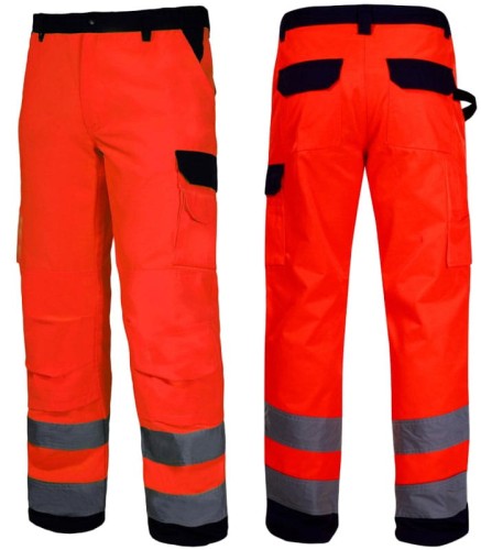 Spodnie ostrzegawcze robocze PREMIUM Lahti Pro  L41005 pomarańczowe