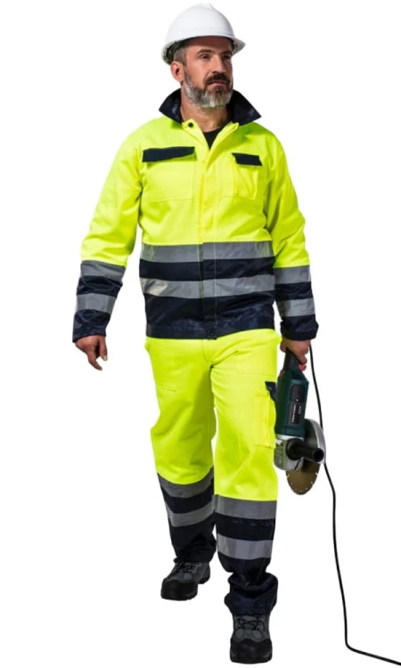Spodnie ostrzegawcze robocze letnie Lahti Pro L41004 żółte