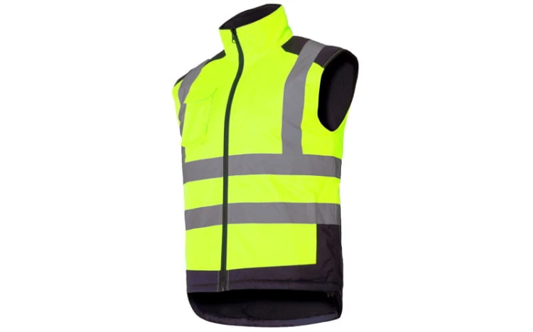 Kamizelka dwustronna ostrzegawcza ocieplana Lahti Pro L41313 żółta