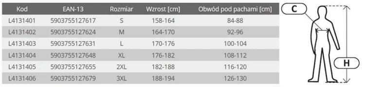 Kamizelka dwustronna ostrzegawcza ocieplana Lahti Pro L41314 pomarańczowa