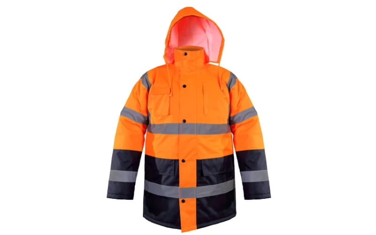 Kurtka ostrzegawcza ocieplana odblaskowa zimowa Lahti Pro rozmiar S L4090601 pomarańczowa