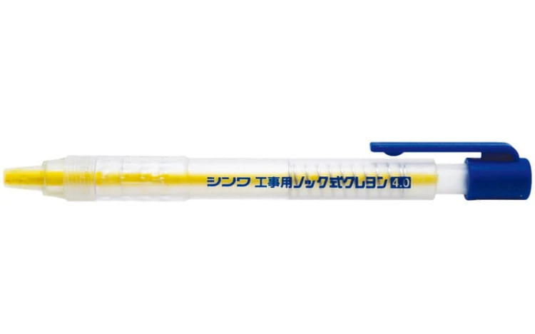 Ołówek automatyczny 4mm, żółty Shinwa 78447