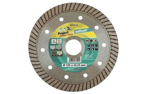 Tarcza diamentowa TURBO Wolfcraft 125mm 8329000