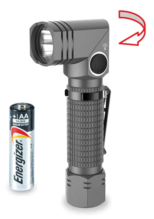 Latarka z obrotową głowicą LED + UV HUV 1.180 Hesse KG 488990