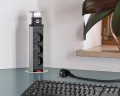 Przedłużacz kolumnowy Tower Power z łądowarką USB Brennenstuhl 3 gniazda, przewód 2m H05VV-F 3G1,5 z wyłącznikiem 1396201013
