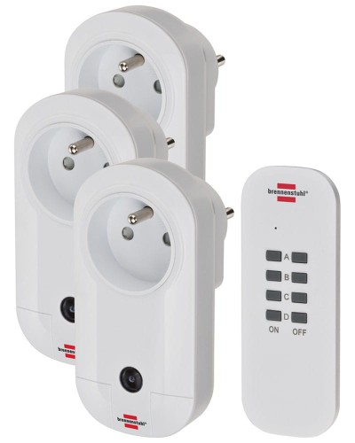 Przełączniki wyłączniki bezprzewodowe radiowe zestaw 3 sztuk Comfort-Line Brennenstuhl RC CE1 3001