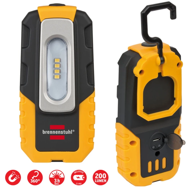 Ręczna lampa akumulatorowa LED Brennenstuhl 4 LED HL DA 40 MH 200lm 1176440