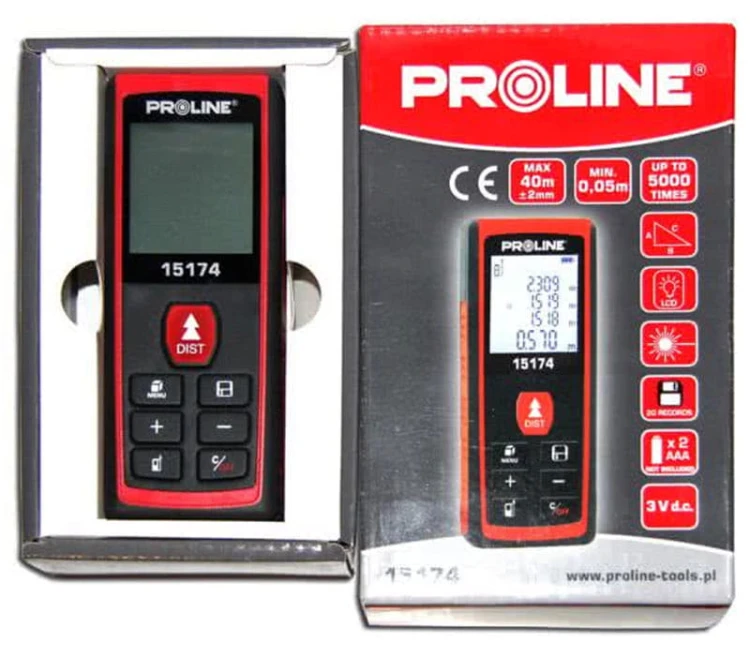 Proline dalmierz laserowy 40m dokładność 2mm / 40m 15174