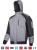 Kurtka robocza ocieplana z kapturem Lahti Pro szaro-czarna rozmiar XXXL L4093106