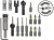 FLIPBIT Wolfcraft uniwersalny zestaw montażowy All-In-One 16 cz. 3086000