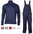 Ubranie spawalnicze, bluza i spodnie Lahti Pro wzmocnione mankiety granatowe