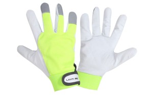 Rękawice robocze ochronne z koziej skóry Lahti Pro rozmiar XXL - 11 żółte L272311K