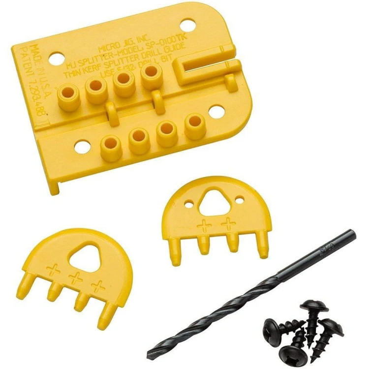 Klin rozdzielający do pilarki tarczowej cienki Microjig MJ Splitter Thin Kerf SP-0100TK Żółty