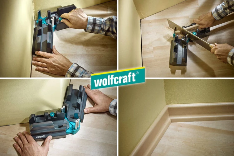 Narzędzia do przycinania i montażu listew Wolfcraft zestaw 3 cz. 6977000