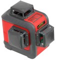 Poziomica laserowa laser linowy 3 x 360 3D Proline zielony, zasięg 20 m 15169