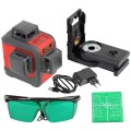 Poziomica laserowa laser linowy 3 x 360 3D Proline zielony, zasięg 20 m 15169