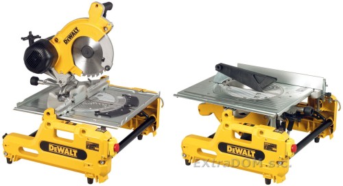 Pilarka odwracalna DEWALT 2w1 pilarka ukosowa i stołowa tarczowa DW743N-QS