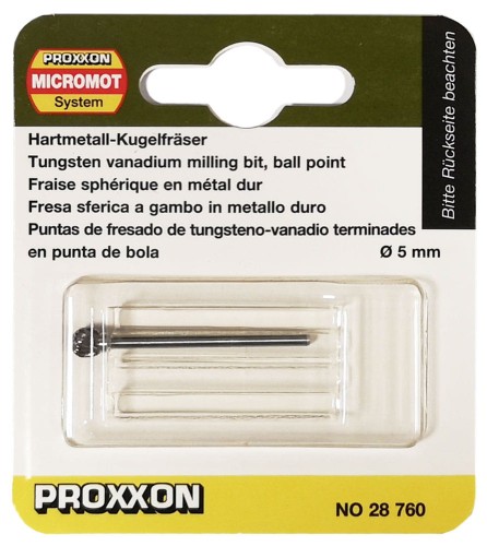 Frez Proxxon z węglika wolframu kulowy 5mm 28760