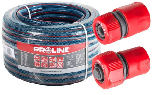 Wąż ogrodowy +2 x szybkozłącze Proline ¾” rolka 30 m 4 warstwowy