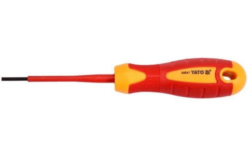 Wkrętak izolowany Yato płaski 3x75mm - 28150