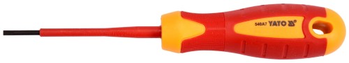 Wkrętak izolowany Yato płaski 3x75mm - 28150