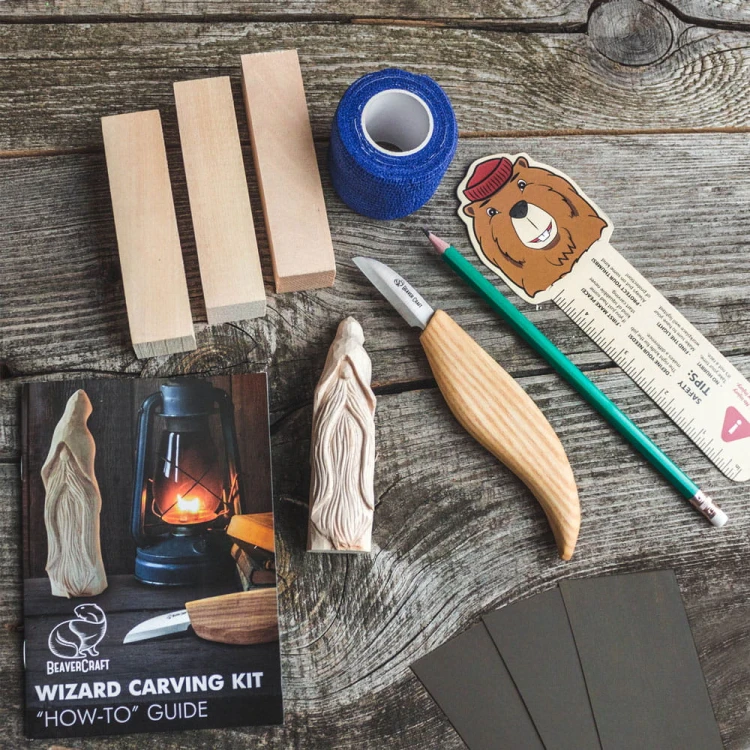 Zestaw do rzeźbienia Hobby – Czarodziej Beaver Craft DIY03