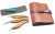 3-częściowy zestaw narzędzi do rzeźbienia z akcesoriami, w etui ze skóry Beaver Craft S15X