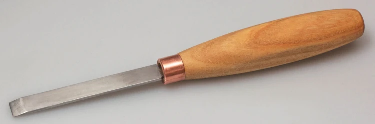 Dłuto rzeźbiarskie krótkie płaskie proste 10mm, pojedyncza faza BeaverCraft K1/10