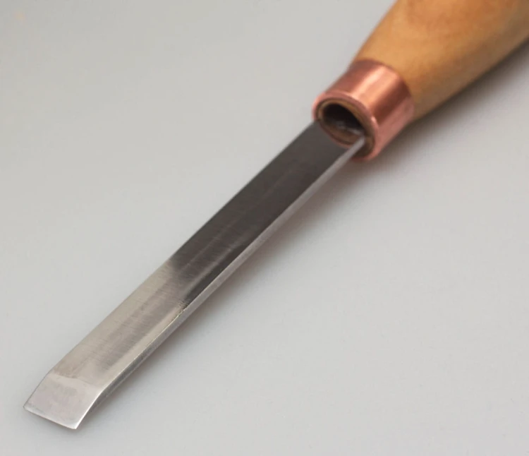 Dłuto rzeźbiarskie krótkie płaskie proste 10mm, pojedyncza faza BeaverCraft K1/10