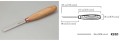 Dłuto rzeźbiarskie krótkie płaskie proste 10mm, pojedyncza faza BeaverCraft K1/10