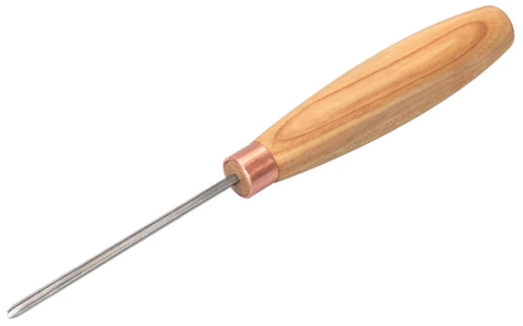 Dłuto rzeźbiarskie krótkie profil V proste 2mm BeaverCraft K12/02