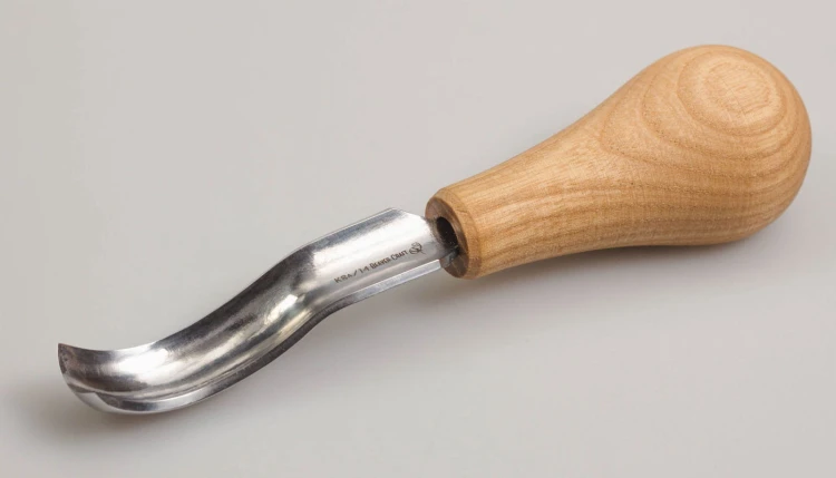 Dłuto do drzeworytu krótkie profilowe wygięte 14mm BeaverCraft P8А/14