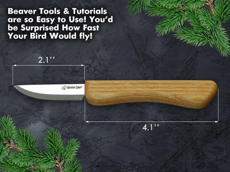 Zestaw do rzeźbienia Hobby – Ptaszek BeaverCraft DIY01
