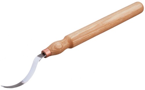 Nóż do łyżek płytki z długą rękojeścią, ostrze obustronne BeaverCraft SK3 Long