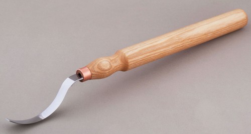 Nóż do łyżek płytki z długą rękojeścią, ostrze obustronne BeaverCraft SK3 Long