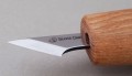 Mały nóż snycerski do rzeźby geometrycznej, ostrze zaokrąglone BeaverCraft C11s