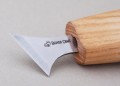 Mały nóż snycerski do rzeźby geometrycznej, ostrze proste BeaverCraft C10s